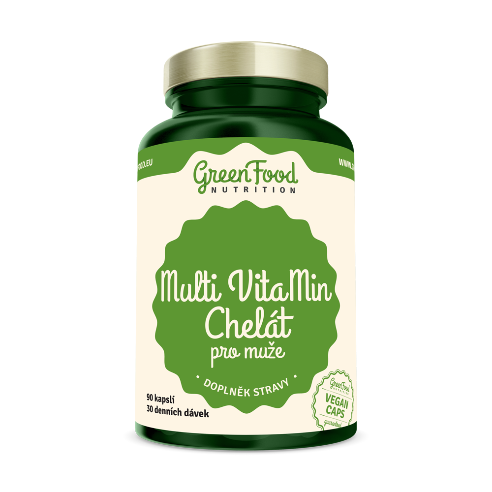Multi Vitamin Chelát pre mužov 90 kapsúl GreenFood 