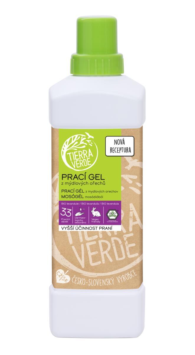 Prací gél z mydlových orechov s BIO levanduľovou silicou, 1000ml Tierra Verde