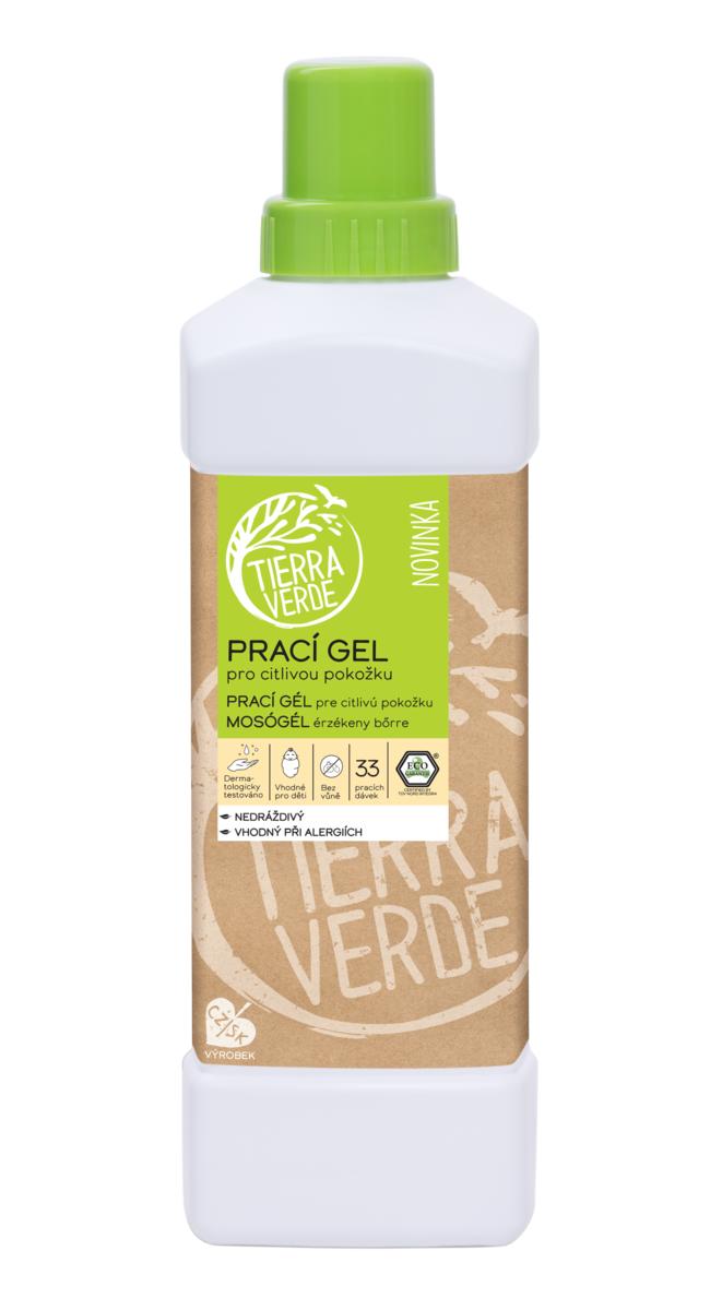 Prací gél z mydlových orechov pre citlivú pokožku, 1000ml Tierra Verde
