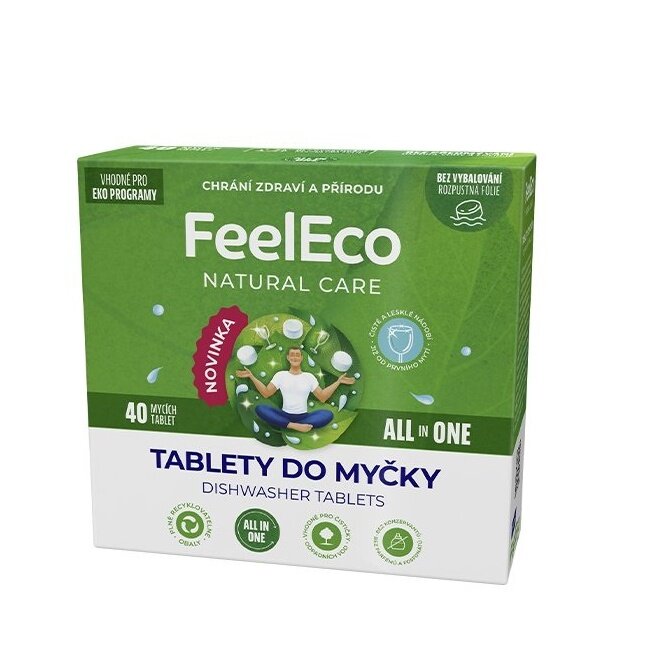 FeelEco Tablety do umývačky ALL IN ONE 40ks