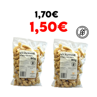 Chrumky VIACZRNNÉ bez lepku 80g,1+1